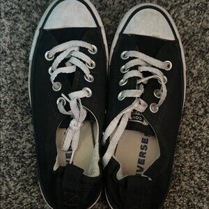 Converse Black and White Low-Top Sneakers